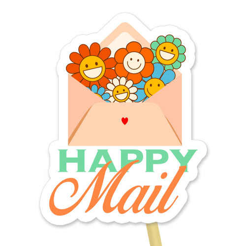Cute Happy Mail Small Business Stickers Labels, Small Business Stickers,Happy Mail Stickers, Mail Envelopes Shipping Supplies for Small Business,Thank You Stickers for Handmade (480 PCS)
