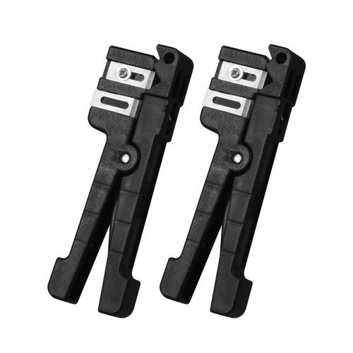 -2PC Fiber Optic Cutter Tool 45-165 Coax Cable Stripper Fiber Optical Buffer Tube Jacket Stripper Coaxial Cable Crimper Universal Wire Stripper