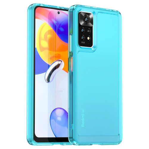 Clear Case for Redmi Note 11 4G Case, Redmi Note 11S/Redmi Note 12S Case Soft Clear TPU Phone Case Shockproof Transparent Cover Slim Thin Phone Cover for Xiaomi Redmi Note 11 4G Clear Blue