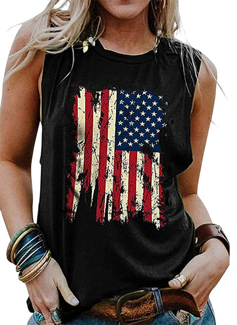 Womens American Flag Tank Tops Causal Sleeveless Patriotic Shirts USA Flag Stars Stripes Print 4th of July Tee Tops(Red-Flag,L) Womens American Flag Tank Tops Causal Sleeveless Patriotic Shirts USA Flag Stars Stripes Print 4th of July Tee Tops(Red-Flag,L)