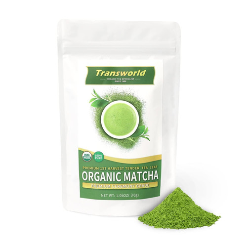 Organic Matcha Green Tea Powder First Harvest Ceremonial Grade 100% Pure Premium Matcha for Drinking and Latte No Additives 1.06oz(30g) Organic Matcha Green Tea Powder First Harvest Ceremonial Grade 100% Pure Premium Matcha for Drinking and Latte No Additives 1.06oz(30g)