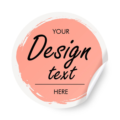 Personalized Labels - Customized Stickers with Any Design Image Logo Text,Custom Thank You Label Stickers, Business Logo,100 Labels (Circle,1.5"x1.5")