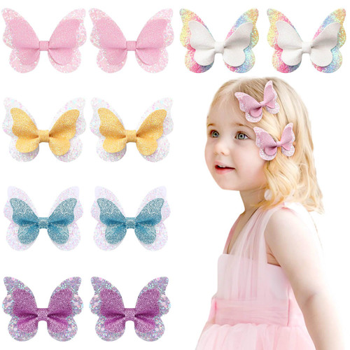 10PCS Mini Glitter Butterfly Hair Clips, Oaoleer Glitter Hair Bow Pins Colorful Butterfly Hair Barrettes Wedding Hair Accessories for Baby Girls Women Halloween Cosplaying Party Decor (Style A) 10PCS Mini Glitter Butterfly Hair Clips, Oaoleer Glitter Hair Bow Pins Colorful Butterfly Hair Barrettes Wedding Hair Accessories for Baby Girls Women Halloween Cosplaying Party Decor (Style A)