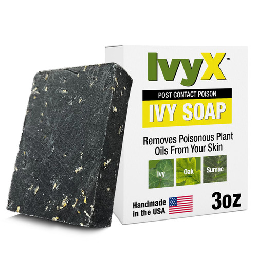 Ivy X Post All Natural Poison Ivy Soap Bar (Large) - USA Hand-Made Soap for Relief From Itchy Post-Contact Poison Ivy, Poison Oak, & Poison Sumac Rash Ivy X Post All Natural Poison Ivy Soap Bar (Large) - USA Hand-Made Soap for Relief From Itchy Post-Contact Poison Ivy, Poison Oak, & Poison Sumac Rash