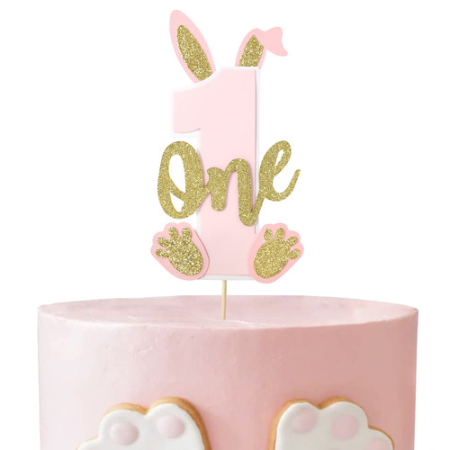 Bunny One Cake Topper - First Birthday Cake Topper, Some Bunny is One Party Decorations, Easter Bunny 1st Birthday Cake Topper Bunny One Cake Topper - First Birthday Cake Topper, Some Bunny is One Party Decorations, Easter Bunny 1st Birthday Cake Topper