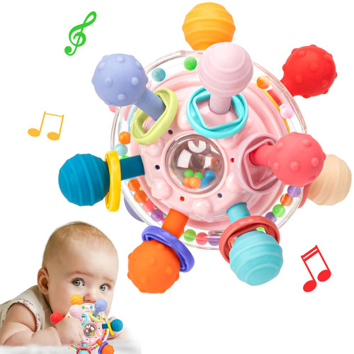 Baby Sensory Teething Toys for 0-6 6-12 Months, Infant Teethers Montessori Rattle Toys for Babies 0 3 6 9 12 18 Months, Newborn Learning Developmental Toys Gifts for 1 2 Year Old Boys Girls Baby Sensory Teething Toys for 0-6 6-12 Months, Infant Teethers Montessori Rattle Toys for Babies 0 3 6 9 12 18 Months, Newborn Learning Developmental Toys Gifts for 1 2 Year Old Boys Girls