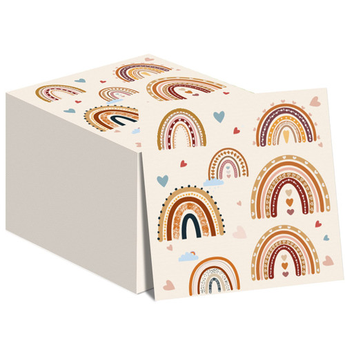 50 Pcs Boho Rainbow Napkins Supplies Boho 1st Birthday Party Napkins Decorations Rainbow Lunch Paper Napkins for Birthday Baby Shower 50 Pcs Boho Rainbow Napkins Supplies Boho 1st Birthday Party Napkins Decorations Rainbow Lunch Paper Napkins for Birthday Baby Shower
