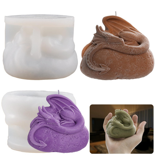 Dragon Resin Mold Dragon Stone Mold Dinosaur Jewelry Resin Casting Molds Handmade Silicone Mold for Resin Candle Making Molds Craft Supplies 3D Mold Resin Mold Sculpture Mold Resin DIY Mold