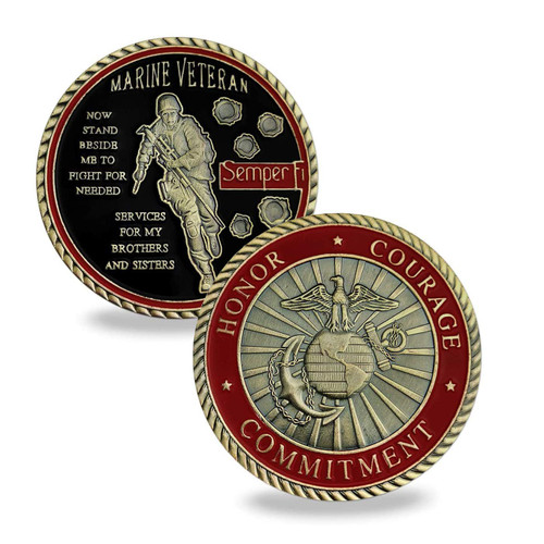 USMC Veteran Military Coin Marine Corps Semper Fi Military Challenge Coin USMC Veteran Military Coin Marine Corps Semper Fi Military Challenge Coin