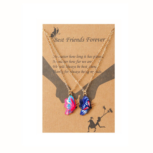 Butterfly Necklaces for Women Friendship Necklaces for 2 Girls BFF Necklace Butterfly Pendant Necklace Gold Chain Necklace Best Friend Necklaces Gifts(Color 4) Butterfly Necklaces for Women Friendship Necklaces for 2 Girls BFF Necklace Butterfly Pendant Necklace Gold Chain Necklace Best Friend Necklaces Gifts(Color 4)