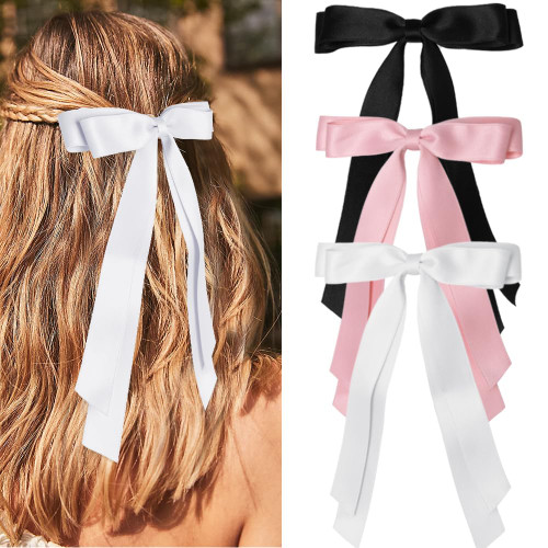 Hair Bows for Women Hair Ribbon for Girls Soft Satin Ribbon for Hair Double Layers Clips Pink Ribbon Coquette Hair Bows Pink Bows White Black Hair Bows Hair Bows for Women Hair Ribbon for Girls Soft Satin Ribbon for Hair Double Layers Clips Pink Ribbon Coquette Hair Bows Pink Bows White Black Hair Bows