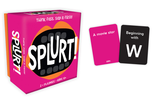 - Splurt! - Portable Party Card Game - Think Fast. Say it First!,Pink