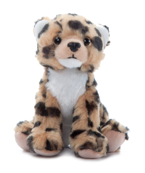 Cheetah Stuffed Animal Plushie, Gifts for Kids, Wild Onez Babiez Zoo Animals, Cheetah Plush Toy 6 inches