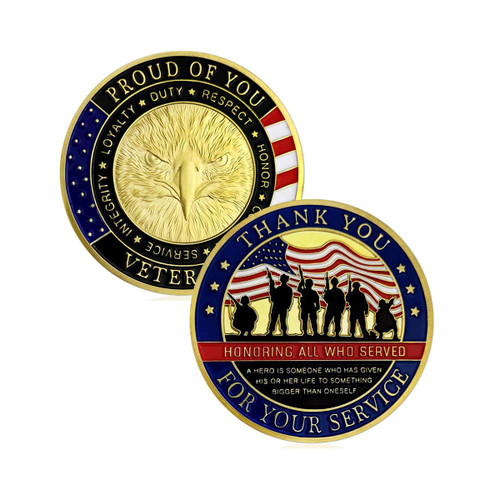 Thank You for Your Service Military Veterans Challenge Coin Appreciation Gift Thank You for Your Service Military Veterans Challenge Coin Appreciation Gift
