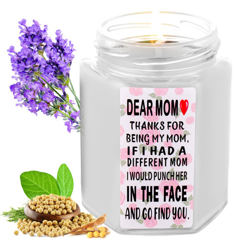 Valentine's Day Gifts for Mom from Daughter and Son Best Mom Ever Gifts, Candles Gifts for Women, Funny Mom Birthday Gifts, Last Nerve Candle Gifts - Lavender Scented Candle Valentine's Day Gifts for Mom from Daughter and Son Best Mom Ever Gifts, Candles Gifts for Women, Funny Mom Birthday Gifts, Last Nerve Candle Gifts - Lavender Scented Candle