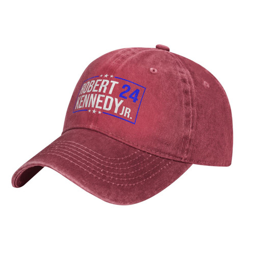Robert-Kennedy-Jr-2024 Campaign Gifts Baseball Cap Unisex Adult Vintage Washed Hat Denim Adjustable Baseball Hats Red Robert-Kennedy-Jr-2024 Campaign Gifts Baseball Cap Unisex Adult Vintage Washed Hat Denim Adjustable Baseball Hats Red