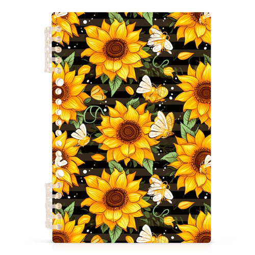 Bee Sunflower 1 Pack Spiral Notebook A5 Journal Notebook 60 Sheets 21215225
