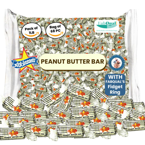 Bundle Of With Atkinson Classic Peanut Butter Bars & Ring Peanut Butter Candy Old Fashioned Peanut Butter Candy Bars Atkinson Peanut Butter Logs Candy Peanut Butter Bars Peanut Bars (1 LB) Bundle Of With Atkinson Classic Peanut Butter Bars & Ring Peanut Butter Candy Old Fashioned Peanut Butter Candy Bars Atkinson Peanut Butter Logs Candy Peanut Butter Bars Peanut Bars (1 LB)