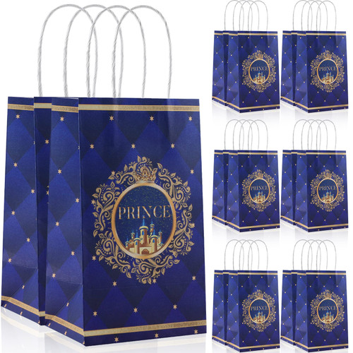 16Pack Prince Party Gift Bags,Prince Party Favor Bags,Prince Goodie Bags,Prince Theme Birthday Party Treat Bags,Blue Castle Prince Candy Bags with Handle for Birthday Baby Shower Party Favors Supplies 16Pack Prince Party Gift Bags,Prince Party Favor Bags,Prince Goodie Bags,Prince Theme Birthday Party Treat Bags,Blue Castle Prince Candy Bags with Handle for Birthday Baby Shower Party Favors Supplies