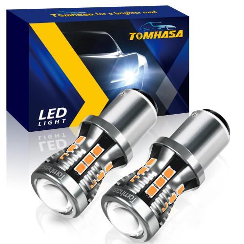 1157 LED Bulbs for Turn Signal Light Bulbs, Amber Yellow BAY15D 7528 2057 2357 LED Replacement Bulbs for Front Rear Turn Signal Light Blinker Light Side Marker Lights, Pack of 2 1157 LED Bulbs for Turn Signal Light Bulbs, Amber Yellow BAY15D 7528 2057 2357 LED Replacement Bulbs for Front Rear Turn Signal Light Blinker Light Side Marker Lights, Pack of 2