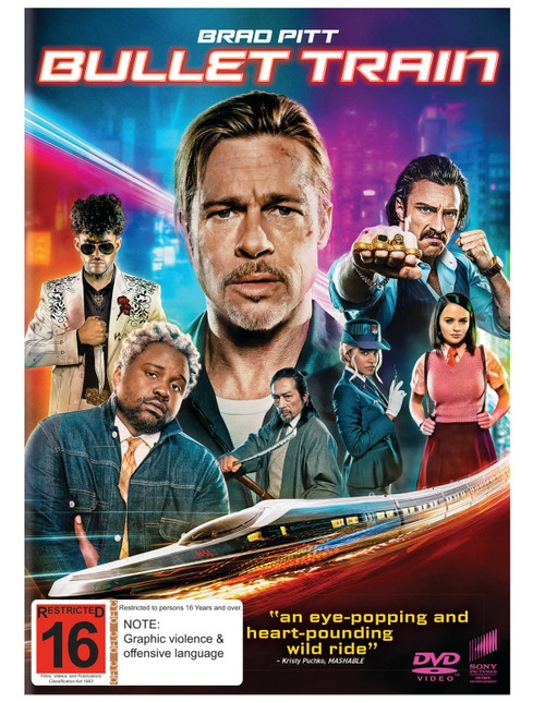 Bullet Train | Brad Pitt | NON-USA Format | Region 2, 4 & 5 Import, Australia
