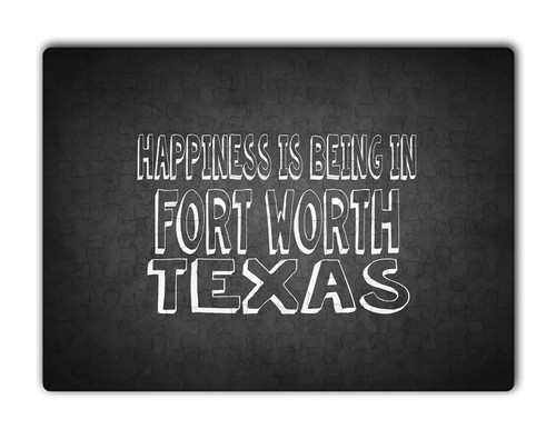 - Happiness is Being in Fort Worth Texas - Jigsaw Puzzle 80 pcs, DesM87