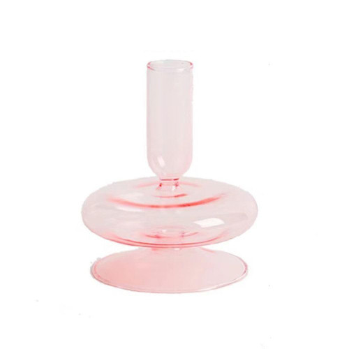 Glass Candle Holder, Glass Taper Candle Holders, Retro Candlestick for Taper Candle Table Centerpiece Decoration, Candlestick Glass Vases for Home Party Centerpiece