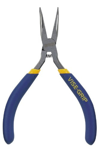 IRWIN Tools VISE-GRIP Smooth Jaw Bent Nose with Spring, 4 1/2-Inch (1773611)