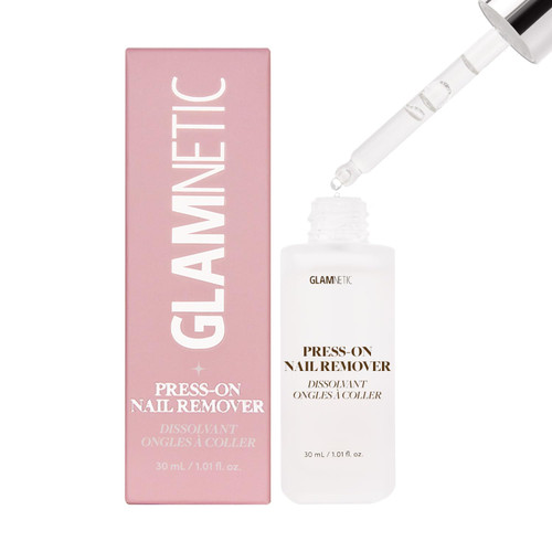 Press On Nail Remover | Odorless, No Acetone, Gentle Press-On Nail Remover Serum for Fake Nails | 30 ml/1.01 fl. oz.