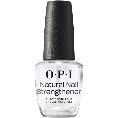 Natural Nail Strengthener, Vegan Formula, Infused with Vitamin A & E, Helps Prevent Discoloration, Strengthens Nails, Clear, 0.5 fl oz