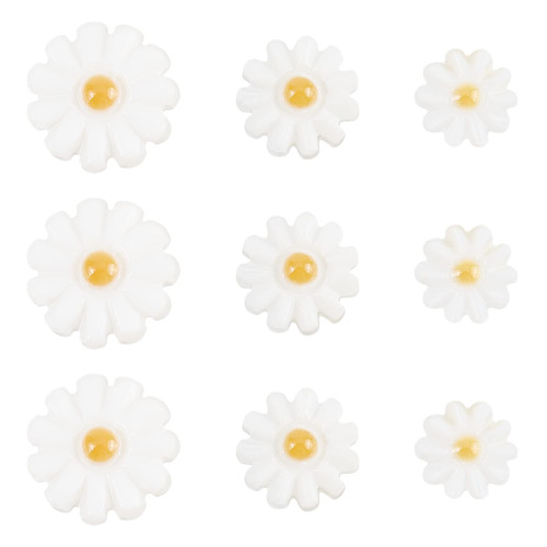 18pcs 3 Size Natural Freshwater Shell Daisy Bead, Flower Spacer Beads Assorted Loose Beads for DIY Crafts Making Jewelry Bracelets Necklaces Earrings 18pcs 3 Size Natural Freshwater Shell Daisy Bead, Flower Spacer Beads Assorted Loose Beads for DIY Crafts Making Jewelry Bracelets Necklaces Earrings