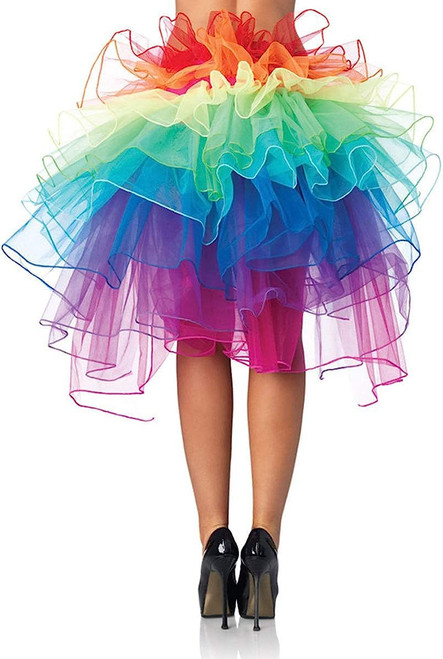 Rainbow Tutu for Women, Rainbow Tutu Skirt Organza Rainbow Bubble Skirt Tutu Dress Women Girl Party Carnival Dress up Masquerade Tutu