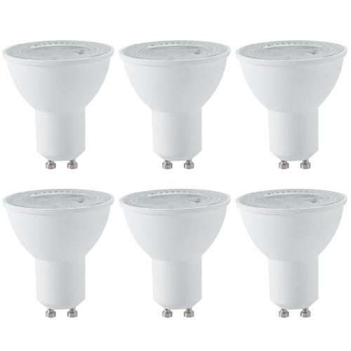Gu10 Light Bulbs, 6 Packs 3000k White Light Gu10 Led Bulb, Equivalent to 35w Halogen, 110v Spotlight Led Bulb Gu10, Widely Used in Shops
