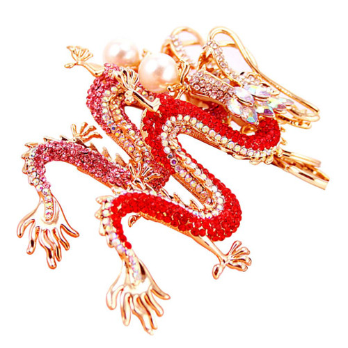 2024 Chinese Dragon Keychains, Zodiac Dragon Bling Crystal Rhinestone Dragon Keyring Year Of The Dragon Key Holder Auspicious Animal Charm Pendants for New Year Gifts