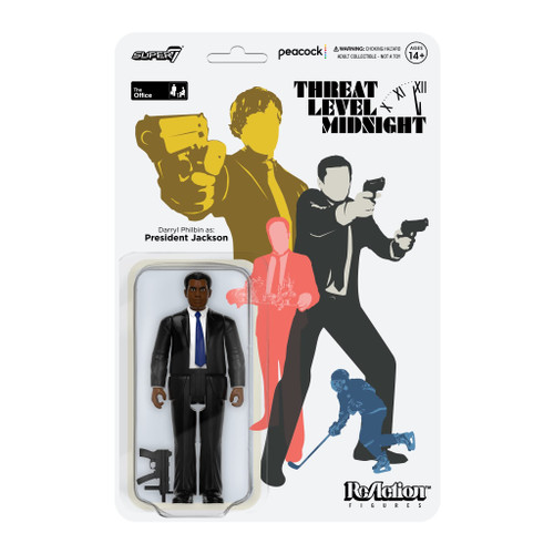 The Office Threat Level Midnight Darryl Philbin as President Jackson - 3.75" The Office Action Figure with Accessory Classic TV Show Collectibles and Pop Culture Toys