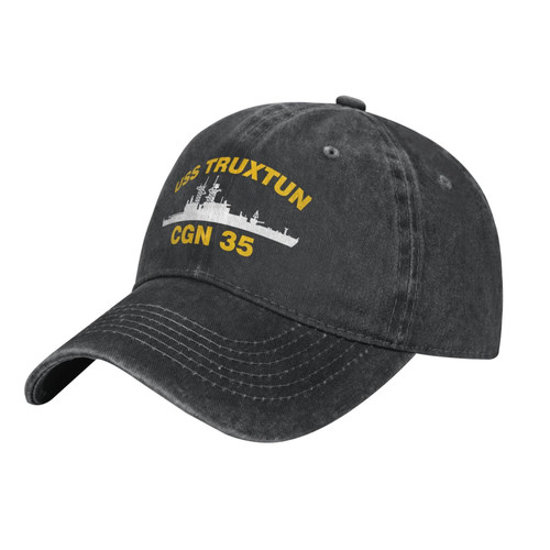 USS Truxtun CGN 35 Unisex Baseball Cap Adjustable Dad Hat Denim Hat Trucker Hat