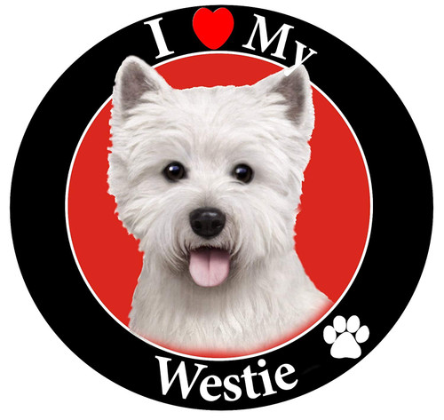 E & S Pets Car Magnet, Westie