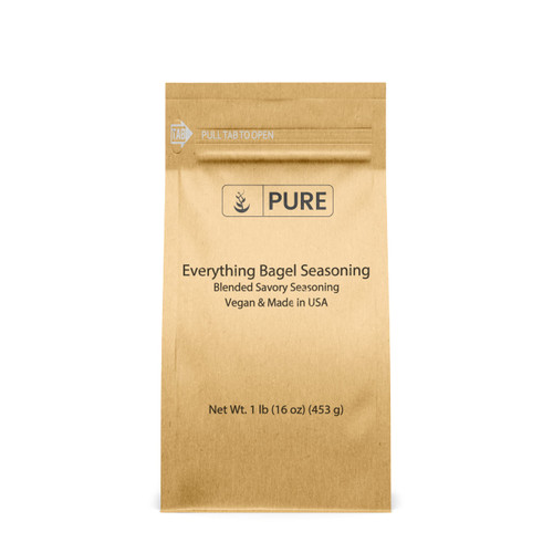 Pure Original Ingredients Everything Bagel Seasoning (1 lb) Add Flavor & Texture, Mix Of Sesame Seeds, Garlic, Onion & Salt Pure Original Ingredients Everything Bagel Seasoning (1 lb) Add Flavor & Texture, Mix Of Sesame Seeds, Garlic, Onion & Salt