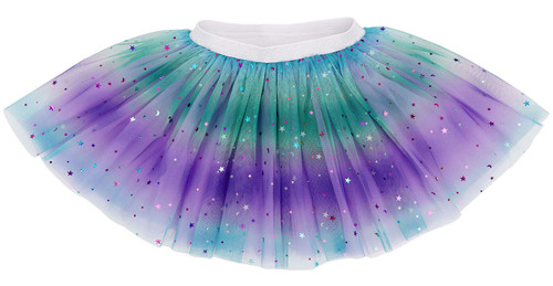 Tutu for Grils 4 Layered Tutu Dress for Toddler Girls Tulle Tutu Skirt Girls Tutu Rainbow Sparkle Purple Tutu, 2-6 Years