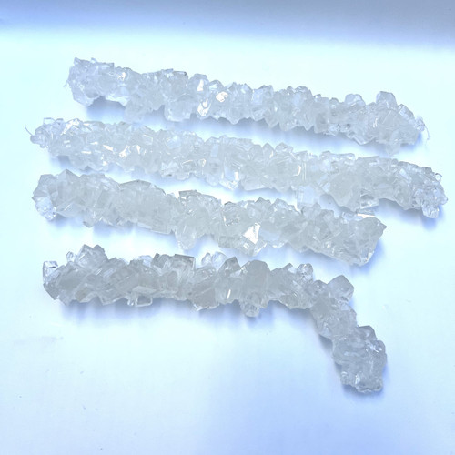 Old Fashioned Rock Candy Crystals on Strings (Clear White, 1 Pound)