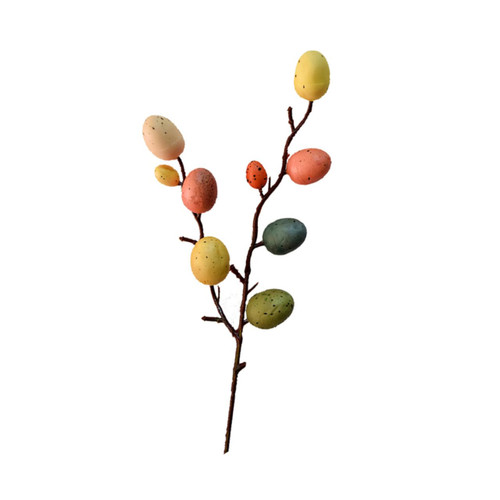 8 Easter Tabel Floral Artificial Easter Tree Branch Vases for Flowers Easter Basket Flower Pick Easter Egg Branches Easter Egg Twig Fake Child Household Toy Eggs Bamboo