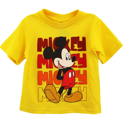 Toddler Boys' Mickey Mouse Short Sleeve T-Shirt, Yellow, 5T Toddler Boys' Mickey Mouse Short Sleeve T-Shirt, Yellow, 5T