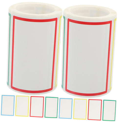 2 Rolls Sticker Adhesive Labels Name Tag Label Locker Name Tags Name Tag Decal Sorting Tags