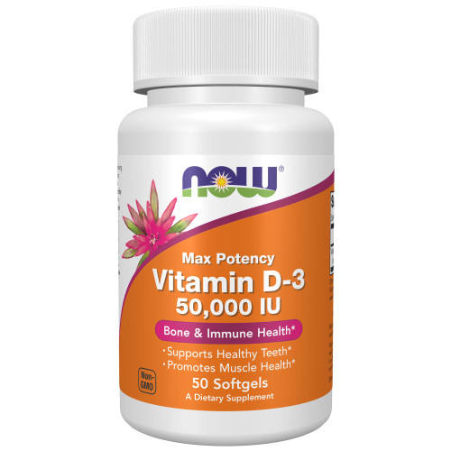 Supplements, Vitamin D-3 50,000 IU Softgels, 50 softgels