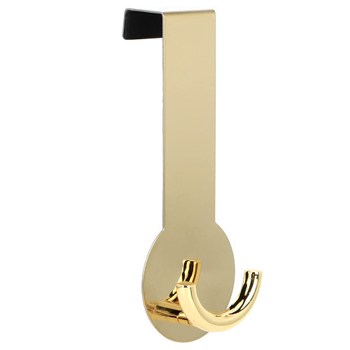 Door Robe Hooks Stainless Steel Towel Rack Door Hanger Back Hooks Door Shelf Drawer Hooks for Office Garment Bag Organizer(Gold)