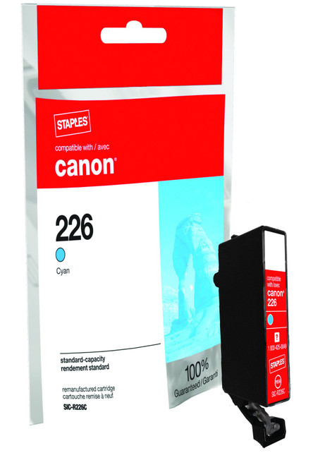 Remanufactured Ink Cartridge Replacement for Canon CLI-226 (Cyan)