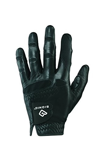Bionic GGNBCMLL Men's StableGrip with Natural Fit Black Golf Glove, Left Hand, Cadet Large
