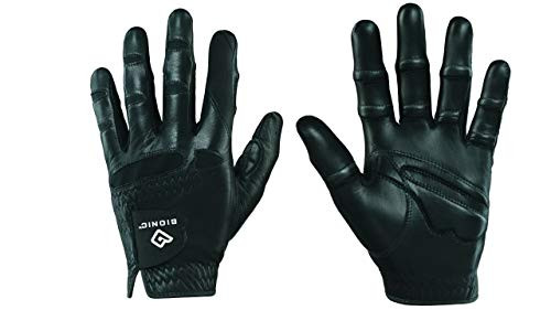 Bionic GGNBCMLXL Men's StableGrip with Natural Fit Black Golf Glove, Left Hand, Cadet X-Large