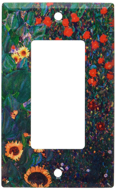 Art Plates - Klimt: Sunflowers Switch Plate - Single Rocker