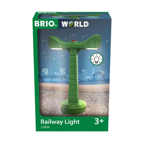 BRIO World 33836 Railway Light |Battery Operated Toy Train Accesory with Light for Kids Age 3 and Up BRIO World 33836 Railway Light |Battery Operated Toy Train Accesory with Light for Kids Age 3 and Up